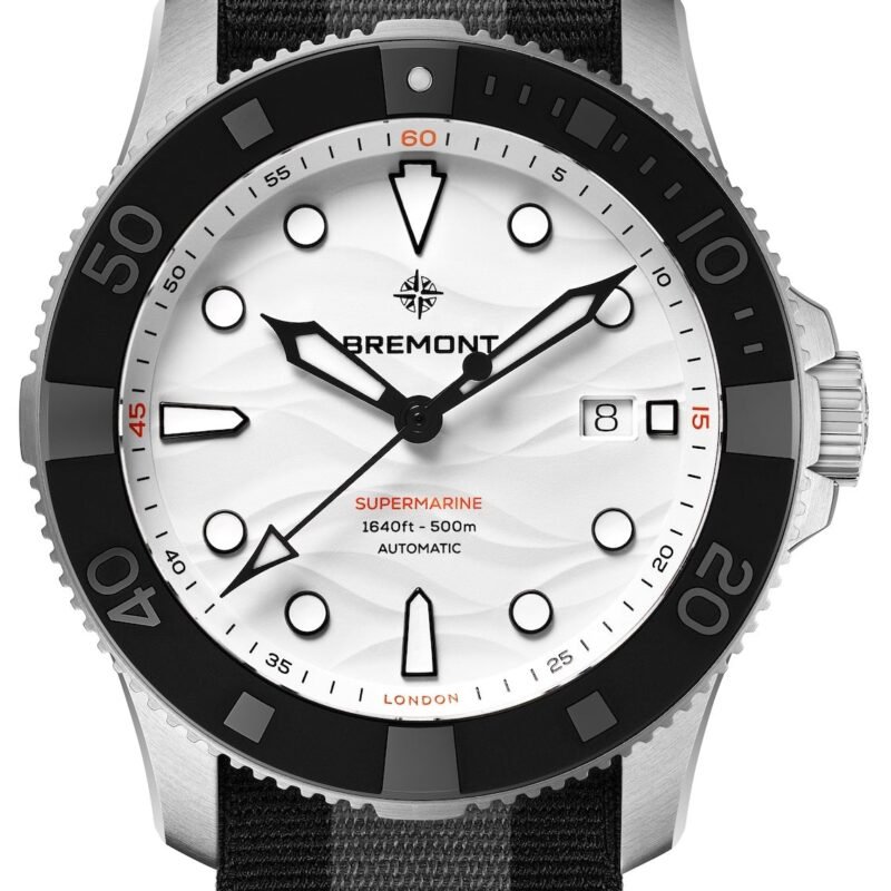 Bremont Supermarine 500M Polar White Nato Watch