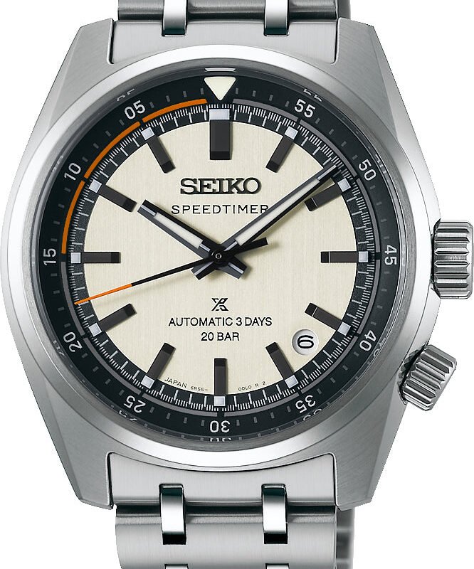 Seiko Speedtimer 6R Compact Countdown In Grey White Contrast Watch Pre-Order