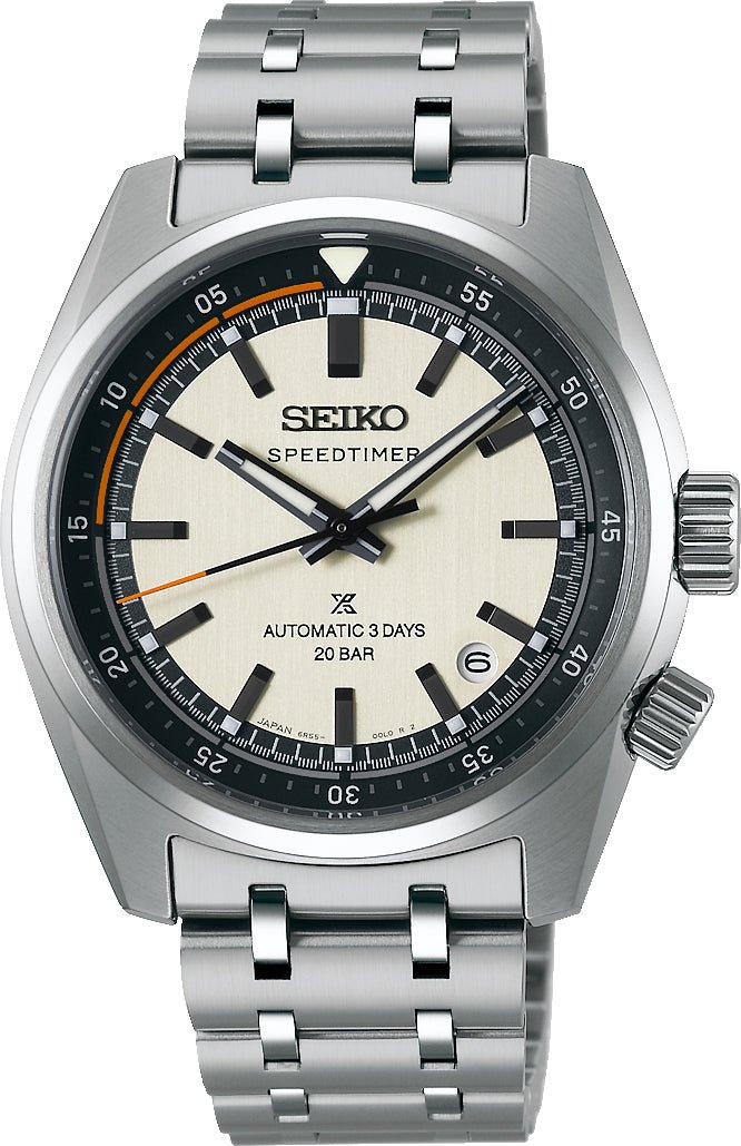Seiko Speedtimer 6R Compact Countdown In Grey White Contrast Watch Pre-Order